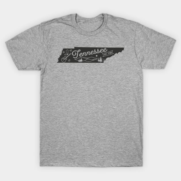 State of Tennessee Graphic Tee T-Shirt by MN Favorites